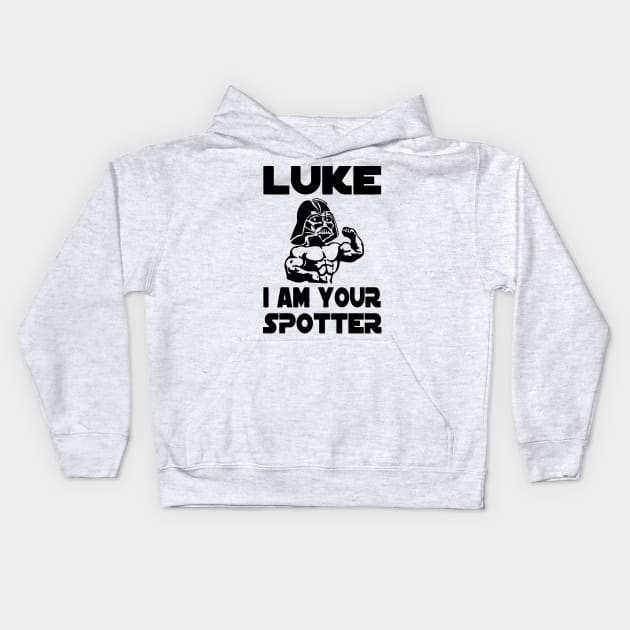 Luke I Am Your Spotter Kids Hoodie by tukiem